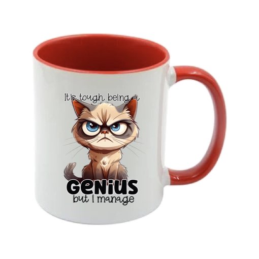 Mug - 11oz - Sarcastic Funny Sayings with 12x images of different cats
