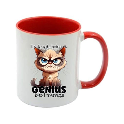 Mug - 11oz - Sarcastic Funny Sayings with 12x images of different cats