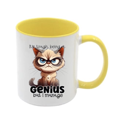 Mug - 11oz - Sarcastic Funny Sayings with 12x images of different cats