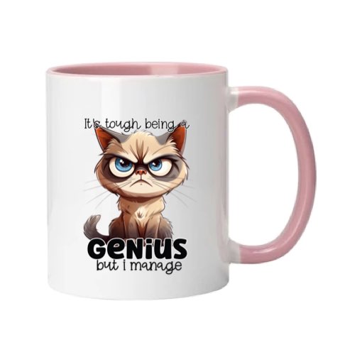 Mug - 11oz - Sarcastic Funny Sayings with 12x images of different cats