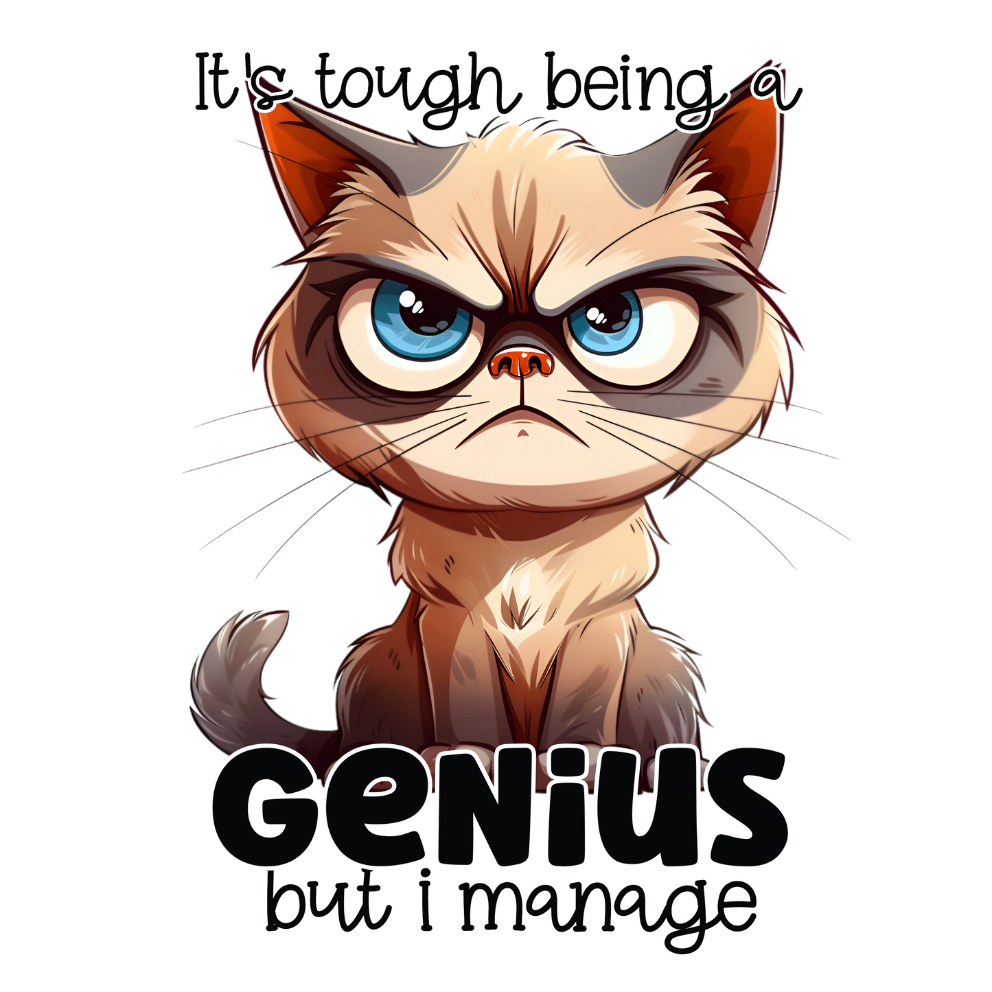 Adult - Sarcastic Sayings with Cats - 12x  images