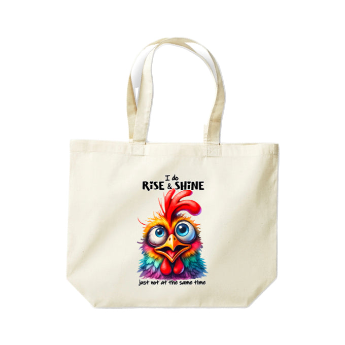 Cotton Tote Bags 18ltr-  Sarcastic Quotes with Chickens
