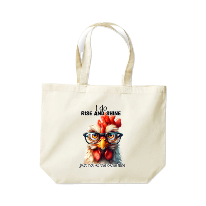 Cotton Tote Bags 18ltr-  Sarcastic Quotes with Chickens