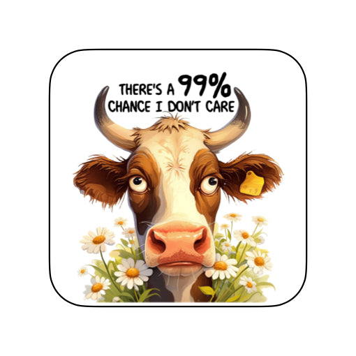 Coasters of Sarcastic Quotes with Cows