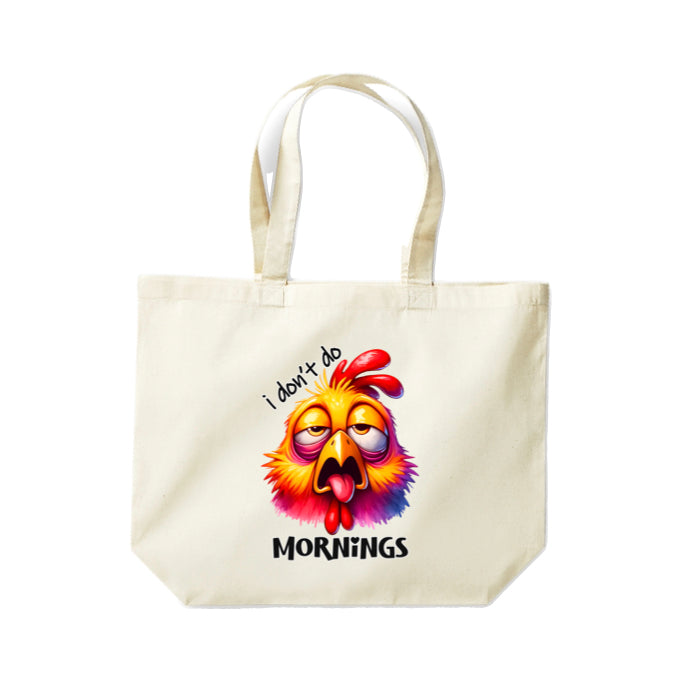 Cotton Tote Bags 18ltr-  Sarcastic Quotes with Chickens