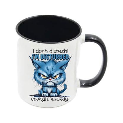 Mug - 11oz - Sarcastic Funny Sayings with 12x images of different cats