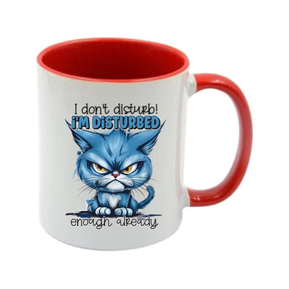 Mug - 11oz - Sarcastic Funny Sayings with 12x images of different cats