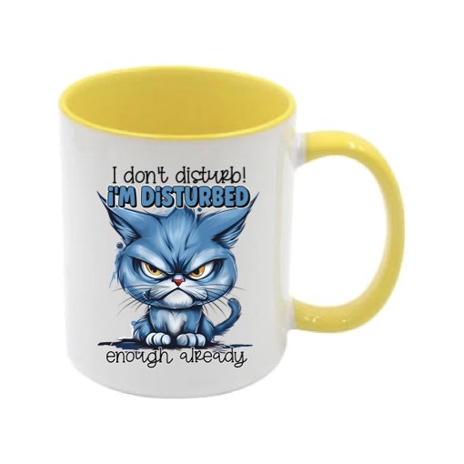 Mug - 11oz - Sarcastic Funny Sayings with 12x images of different cats