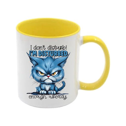 Mug - 11oz - Sarcastic Funny Sayings with 12x images of different cats