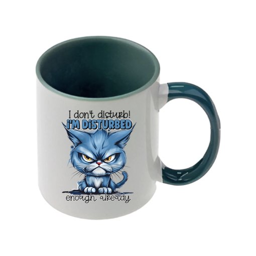 Mug - 11oz - Sarcastic Funny Sayings with 12x images of different cats