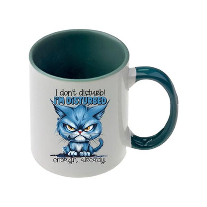 Mug - 11oz - Sarcastic Funny Sayings with 12x images of different cats