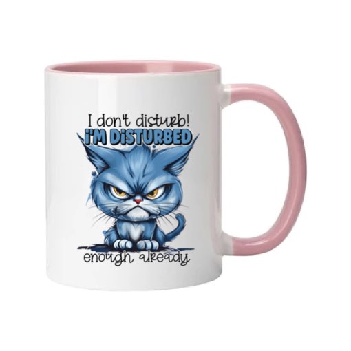 Mug - 11oz - Sarcastic Funny Sayings with 12x images of different cats