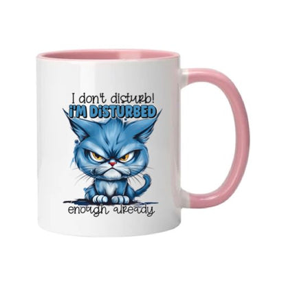 Mug - 11oz - Sarcastic Funny Sayings with 12x images of different cats