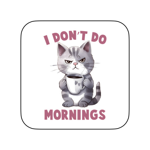 Coasters of Sarcastic Quotes with Cats