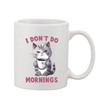 Mug - 11oz - Sarcastic Funny Sayings with 12x images of different cats