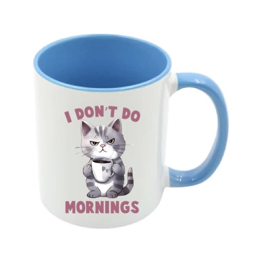Mug - 11oz - Sarcastic Funny Sayings with 12x images of different cats