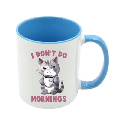 Mug - 11oz - Sarcastic Funny Sayings with 12x images of different cats