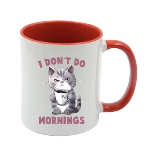 Mug - 11oz - Sarcastic Funny Sayings with 12x images of different cats