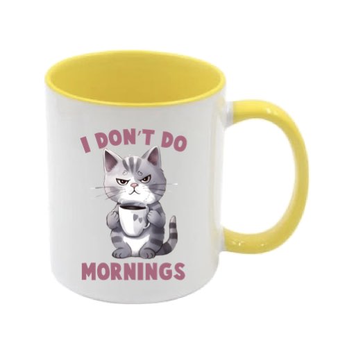 Mug - 11oz - Sarcastic Funny Sayings with 12x images of different cats
