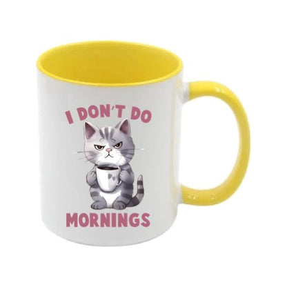 Mug - 11oz - Sarcastic Funny Sayings with 12x images of different cats