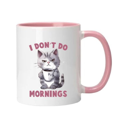 Mug - 11oz - Sarcastic Funny Sayings with 12x images of different cats