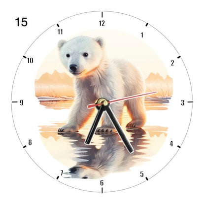 Clocks with 33x different Scenic Polar Bears