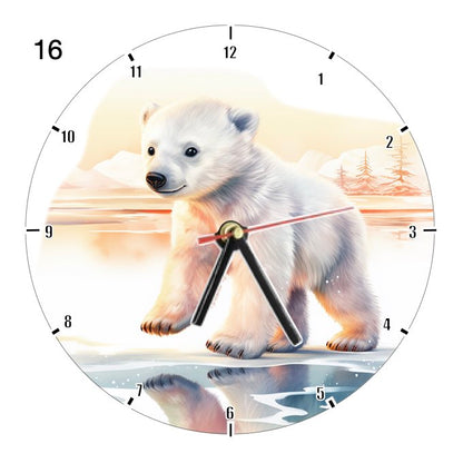 Clocks with 33x different Scenic Polar Bears
