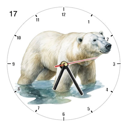 Clocks with 33x different Scenic Polar Bears