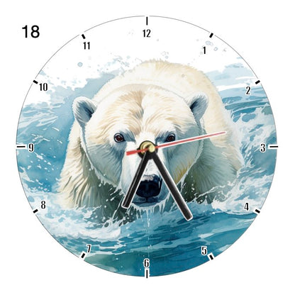 Clocks with 33x different Scenic Polar Bears