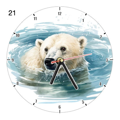 Clocks with 33x different Scenic Polar Bears
