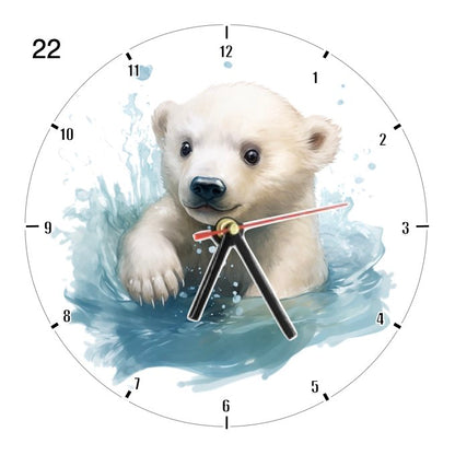 Clocks with 33x different Scenic Polar Bears