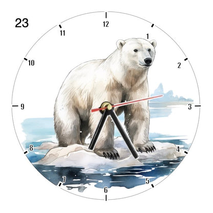 Clocks with 33x different Scenic Polar Bears