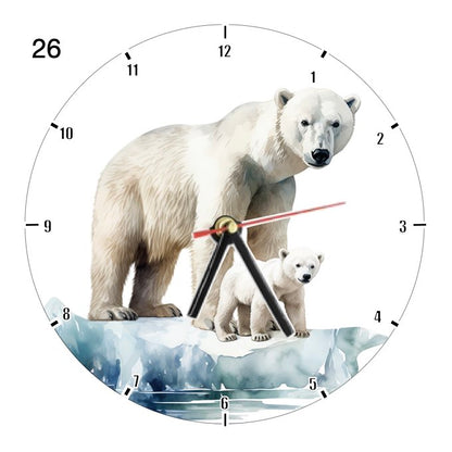 Clocks with 33x different Scenic Polar Bears