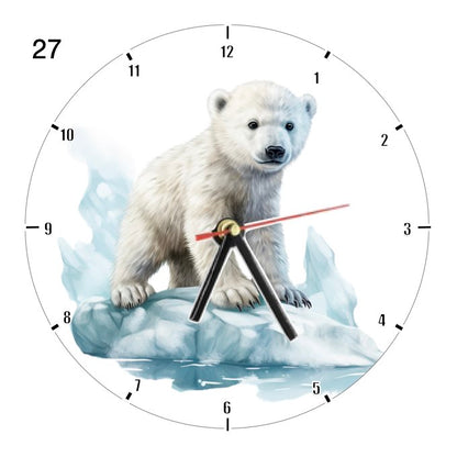 Clocks with 33x different Scenic Polar Bears