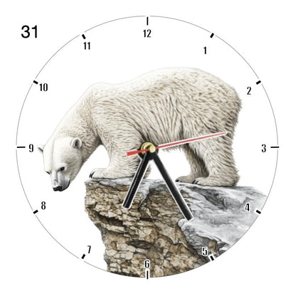 Clocks with 33x different Scenic Polar Bears