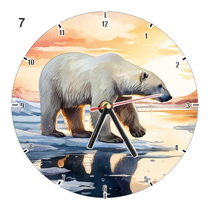 Clocks with 33x different Scenic Polar Bears