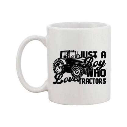 Mug - 11oz - Farmers Saying - 'Just a boy who loves tractors' 1a