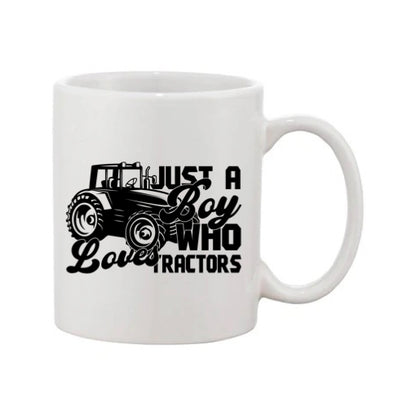 Mug - 11oz - Farmers Saying - 'Just a boy who loves tractors' 1a