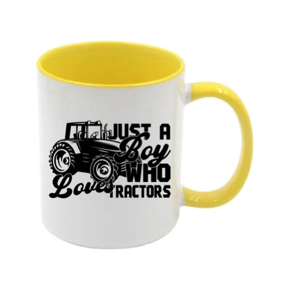 Mug - 11oz - Farmers Saying - 'Just a boy who loves tractors' 1a