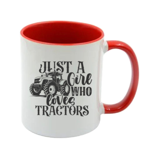 Mug - 11oz - Farmers Saying - 'Just A Girl Who Loves Tractors' 2