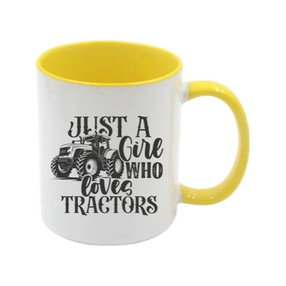 Mug - 11oz - Farmers Saying - 'Just A Girl Who Loves Tractors' 2