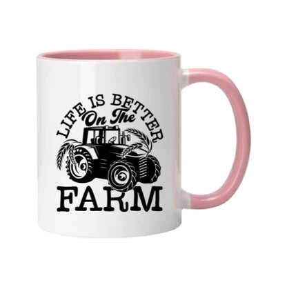 Mug - 11oz - Farmers Saying - 'Life is better on the farm' 1a