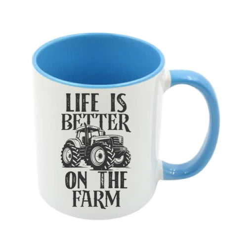 Mug - 11oz - Farmers Saying - 'Life is better on the farm' 2