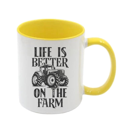 Mug - 11oz - Farmers Saying - 'Life is better on the farm' 2