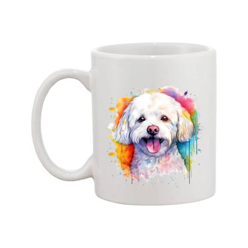 Mug - 11oz - Bichon Frise dog in vibrant watercolours 4