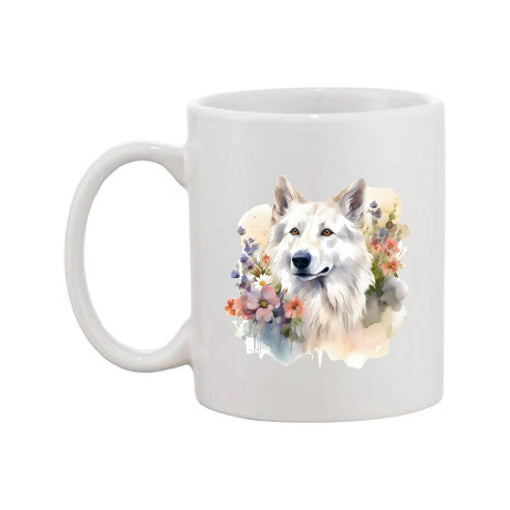 Mug - 11oz - White Swiss Shepherd 10 (GSD)