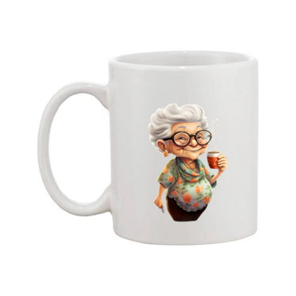 Mug - 11oz - OAP - Lady with a cuppa 2