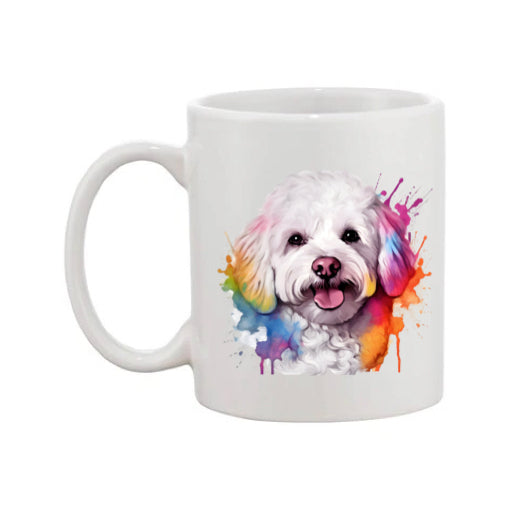 Mug - 11oz - Bichon Frise dog in vibrant watercolours 2