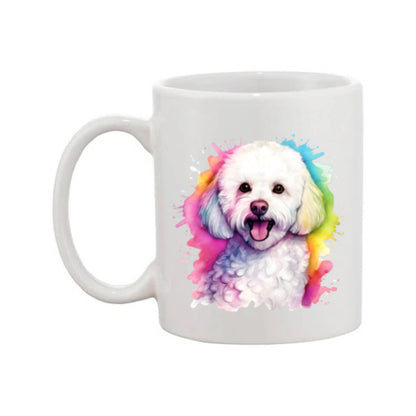 Mug - 11oz - Bichon Frise dog in vibrant watercolours 3