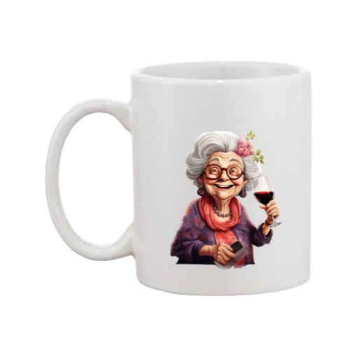 Mug - 11oz - OAP - Lady with a drink 1
